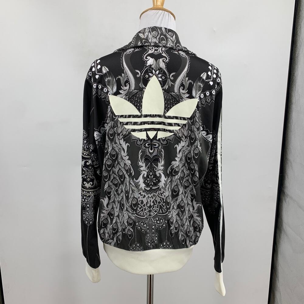Adidas Jacket Women L Large Pavao Firebird Peacock Track All Over Print Athletic - Picture 6 of 13